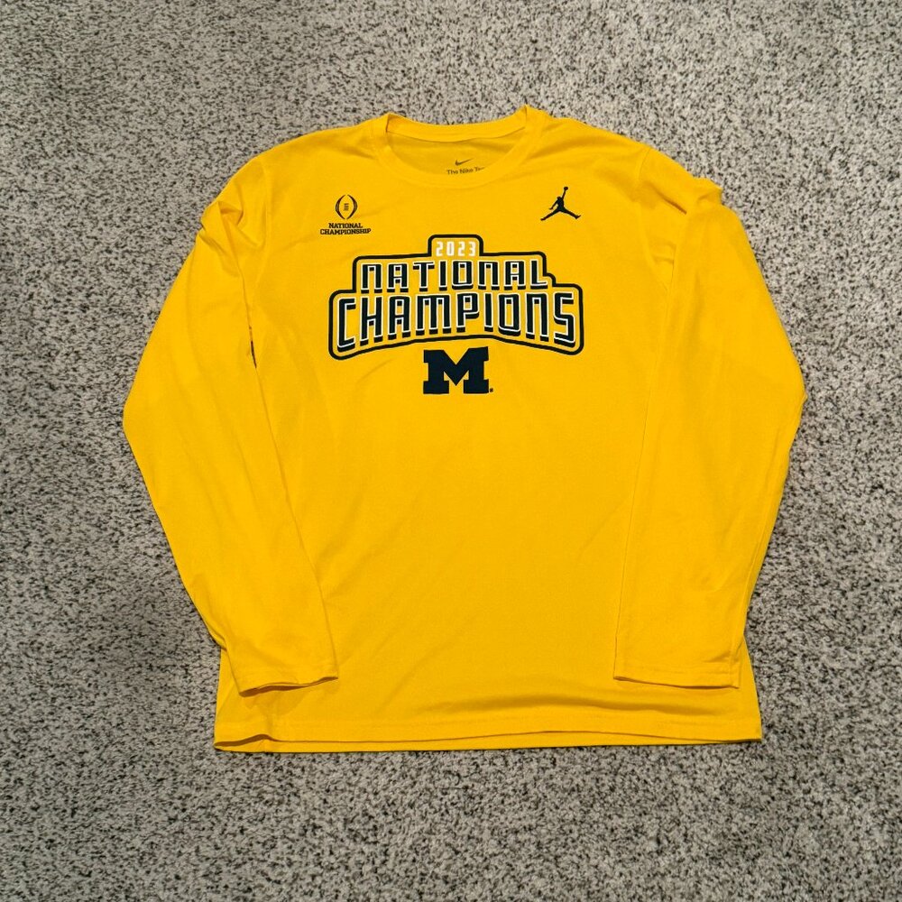 NWOT | Nike | Michigan National Champs Dri-Fit Shirt | Maize | Size: M